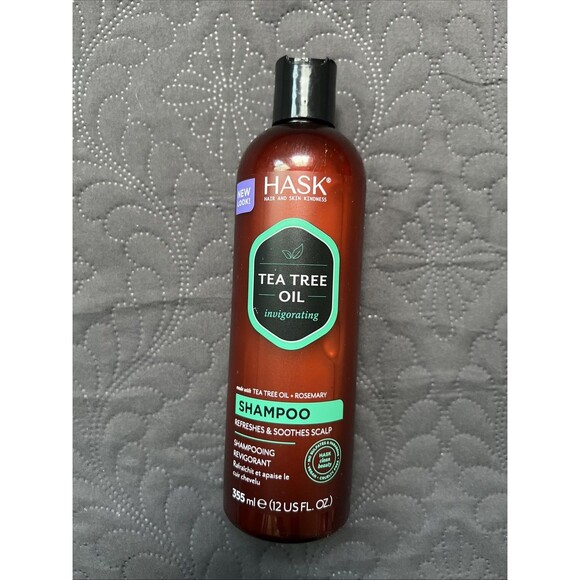 Hask Tea Tree & Rosemary Oil Invigorating Shampoo, 12 fl oz/335ml Beauty Hair - Picture 1 of 12